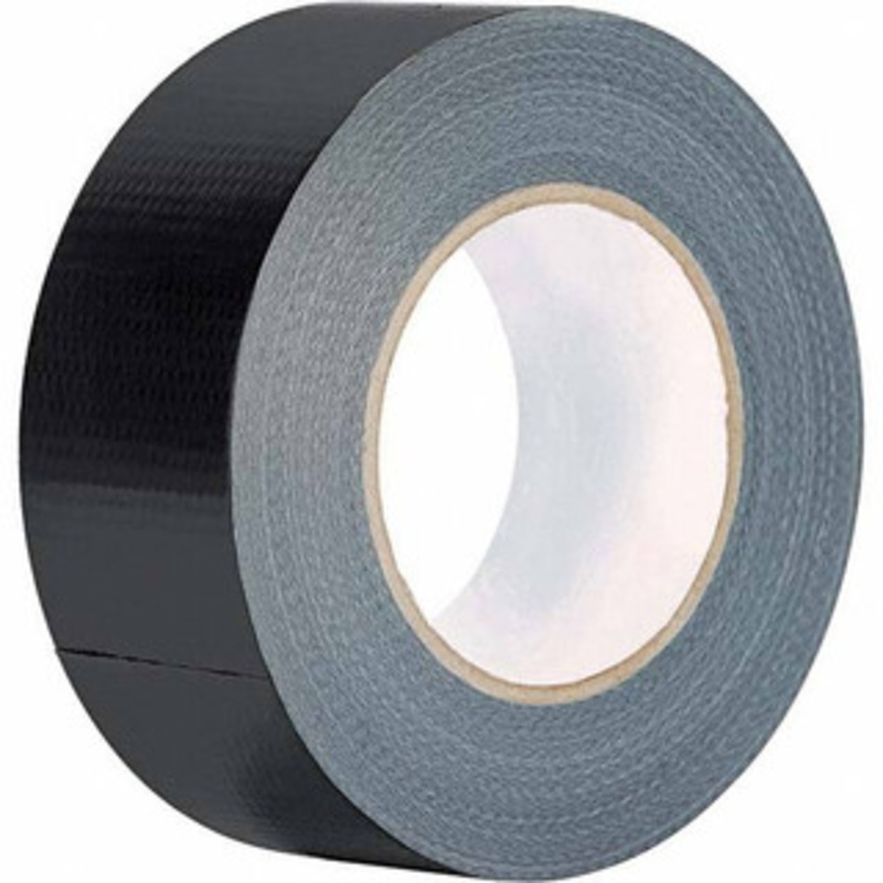 Value Collection 60 Yd x 2 x 8.7 mil Black Polyethylene Cloth Duct Tape Rubber Adhesive, 19 Lb Tensile Strength, 23 to 104F, Series 308D 308D4855BL – 97043756