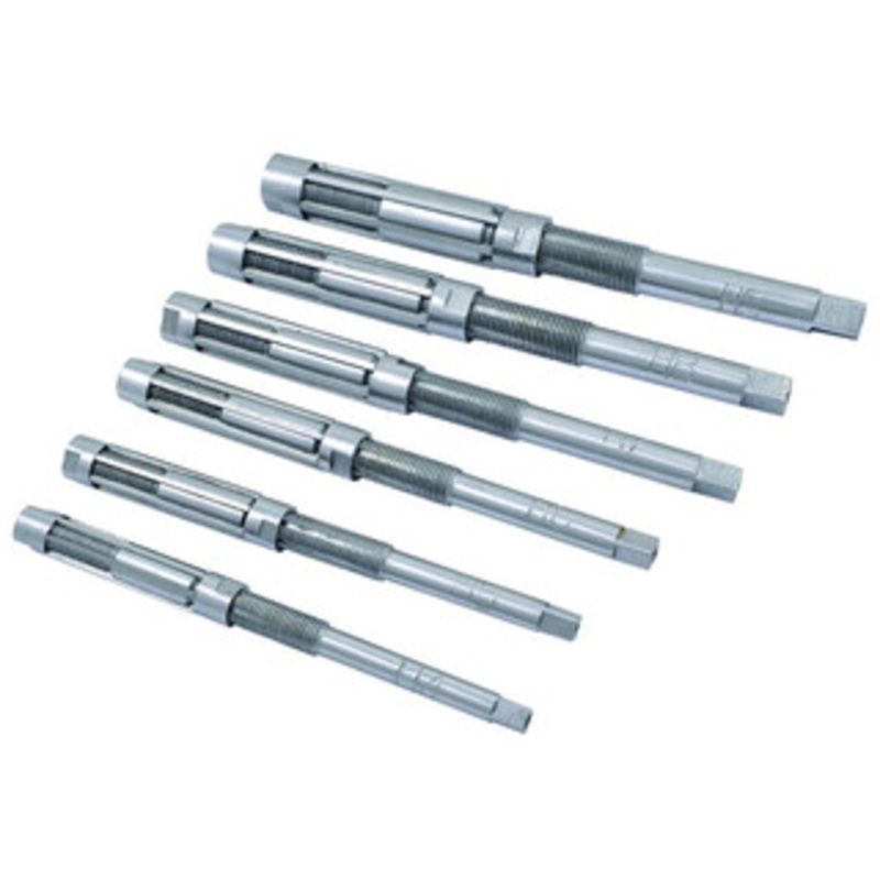 Precise 6 Piece High Speed Steel Adjustable Blade Reamer Set, A-F, 15/32-27/32 Range – 2006-9125