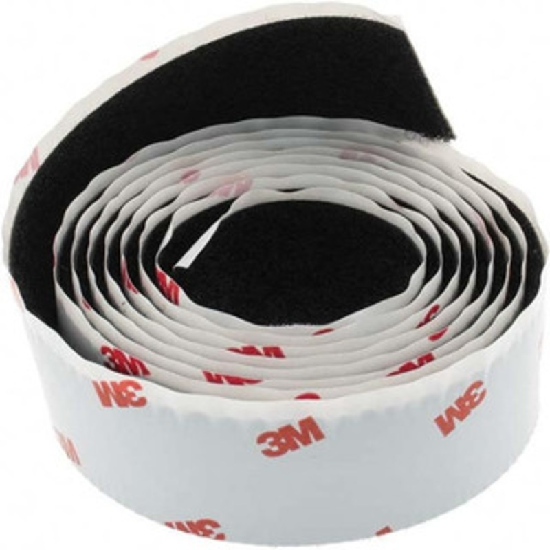 Value Collection 1 Wide Adhesive Backed Loop Roll Continuous Roll, Black BD-KP83774 – 53603833