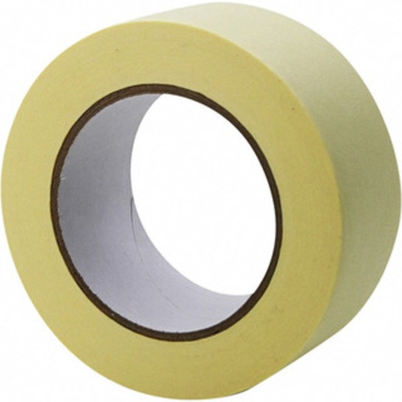 Value Collection 72mm Wide x 55 m x 4.9 mil Beige Crepe Paper Masking Tape Rubber Adhesive, 20 Lb/In Tensile Strength, Series 320 3207255 – 95236444