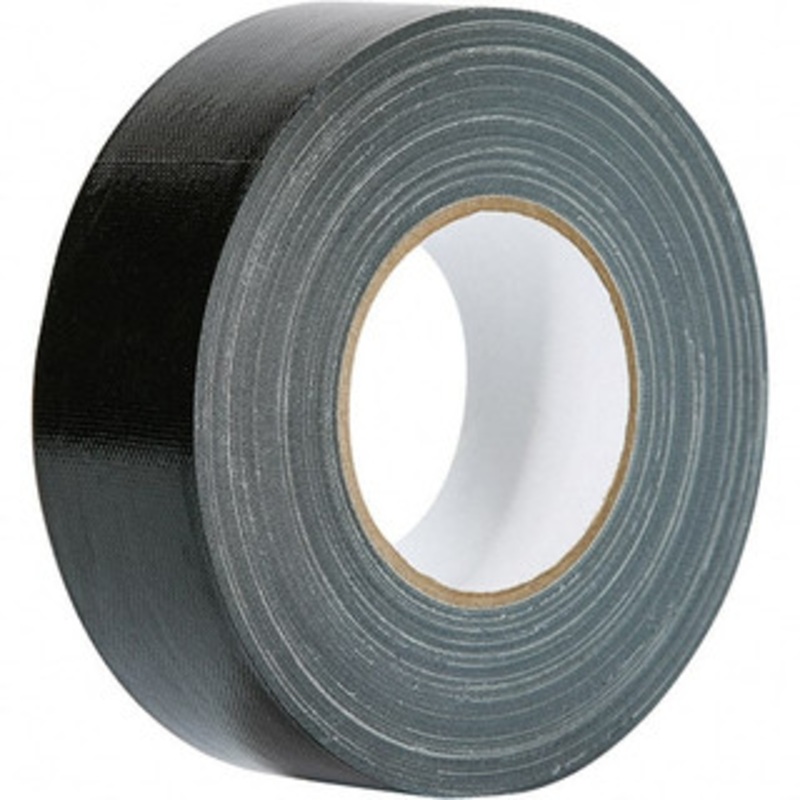 Value Collection 60 Yd x 2 x 11.8 mil Black Polyethylene Cloth Duct Tape Rubber Adhesive, 30 Lb Tensile Strength, 23 to 104F, Series 216C 216C4855BL – 97043764