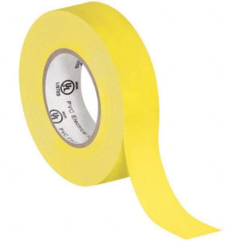 Value Collection Electrical Tape, Width (Inch): 3/4, Length Range: 12 yd. – 35.9 yd., Color: Yellow, Material Type: Vinyl, Length (yd): 20.00, Thickness (mil): 7.00 T96461810PKY – 10610541