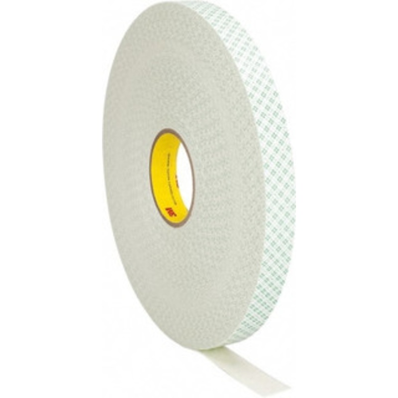 3M 1 x 72 Yd Acrylic Adhesive Double Sided Tape 1/32 Thick, Off-White, Urethane Foam Liner, Continuous Roll, Series 4032 7000048486 – 65364580