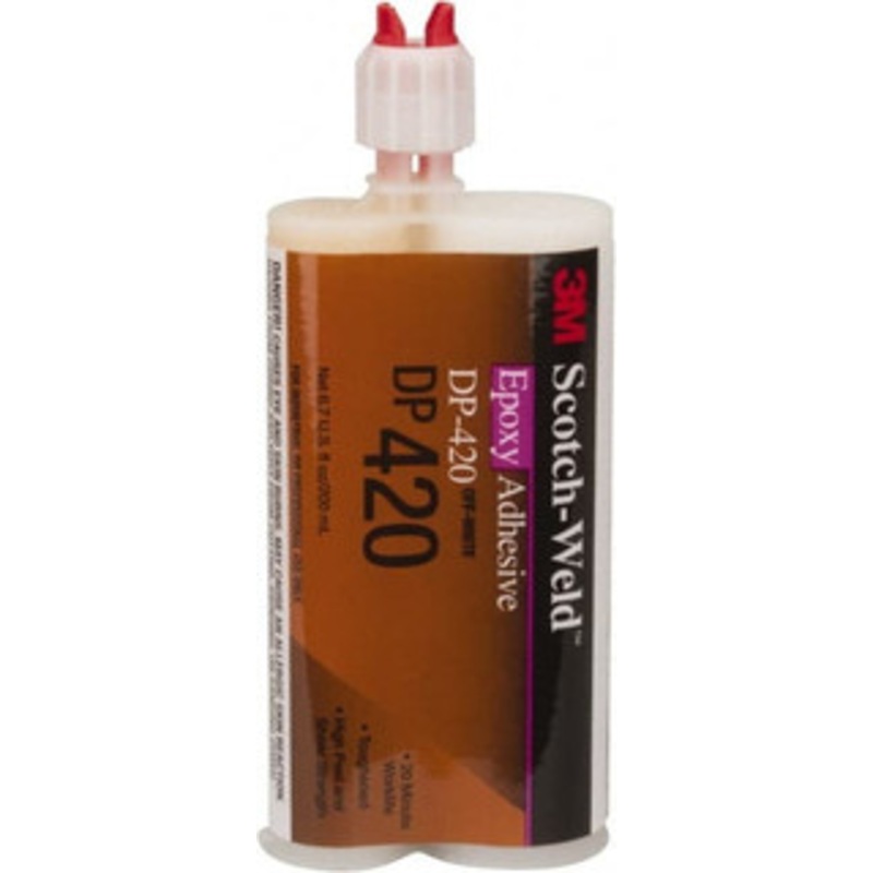 3M 200 mL Bottle Two Part Epoxy 20 min Working Time, 4,500 psi Shear Strength, Series DP420 7100077136 – 06900203