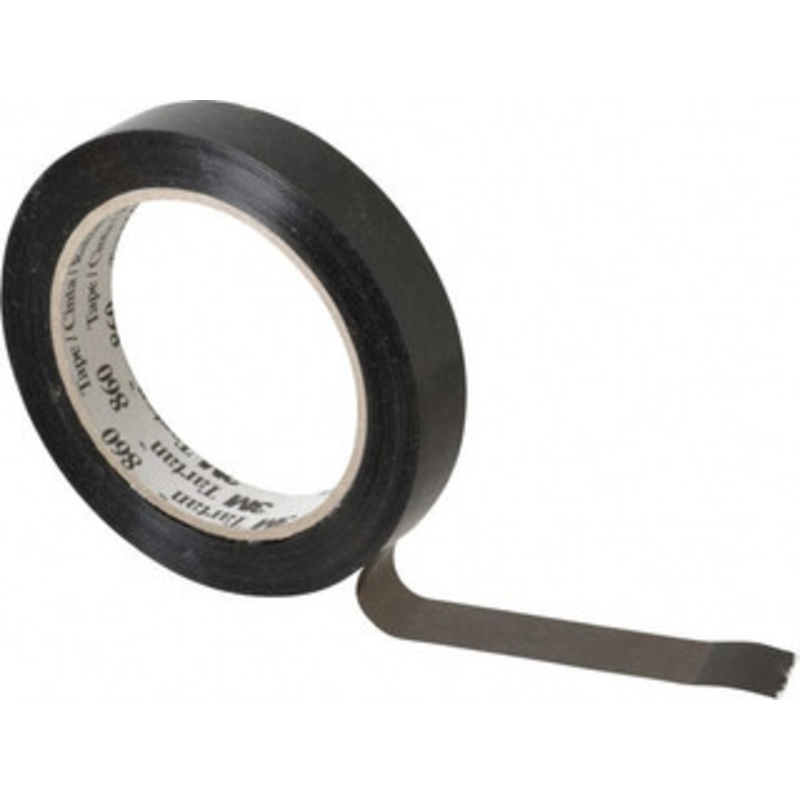 3M 3/4 x 60 Yd Black Rubber Adhesive Strapping Tape Polypropylene Film Backing, 2.8 mil Thick, 110 Lb Tensile Strength, Series 860 7000095391 – 65364135