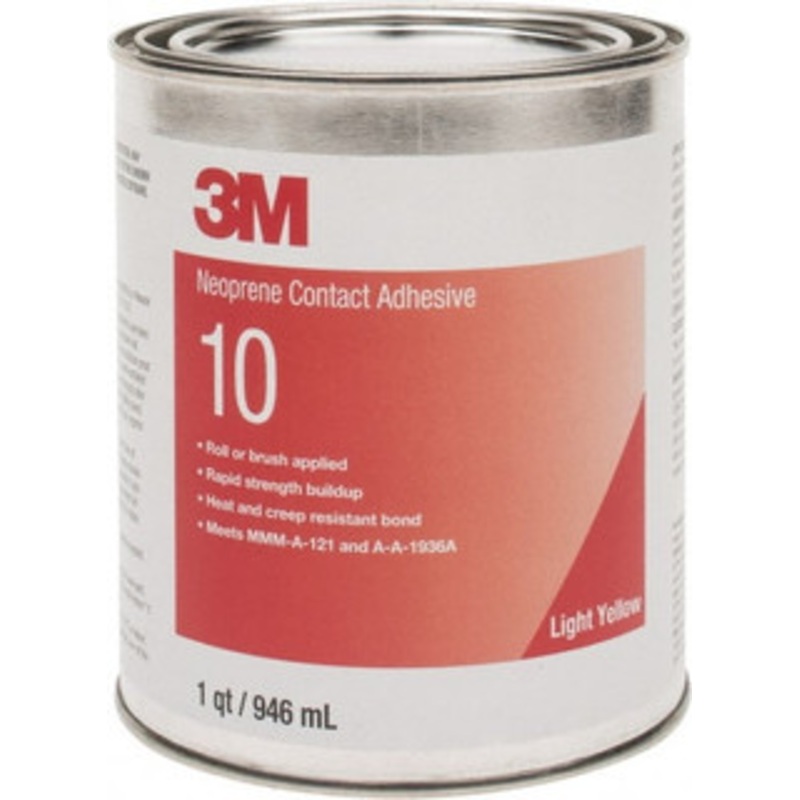 3M 32 oz Can Amber Contact Adhesive Series 10, 30 min Working Time, Bonds to Cardboard, Ceramic, Foam, Glass, Metal, Paper & Wood 7100011456 – 00092809