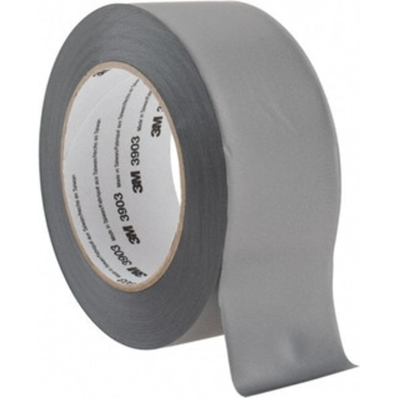 3M 50 Yd x 2 x 6.5 mil Gray Vinyl Duct Tape Rubber Adhesive, 13 Lb Tensile Strength, 200F Max, Series 3903 7100145925 – 65322992