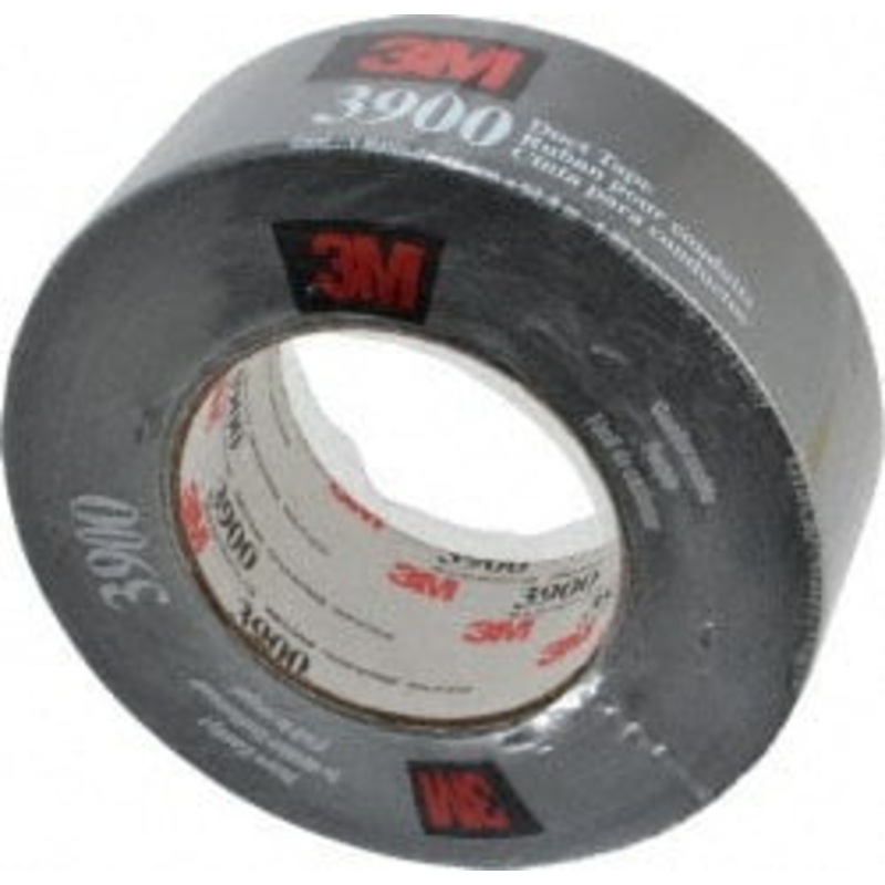 3M 55m x 2 x 8.1 mil Black Polyethylene Film Duct Tape Rubber Adhesive, 32 Lb Tensile Strength, 200F Max, Series 3900 7000148383 – 79561221
