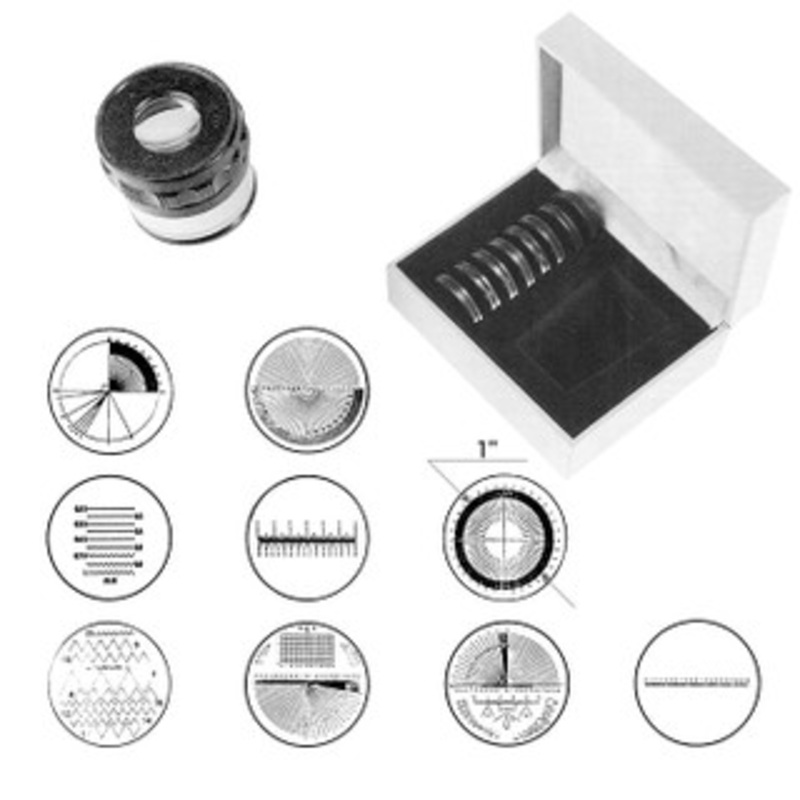 Precise 10X Pocket Optical Comparator with 8 Reticles – 8902-0041