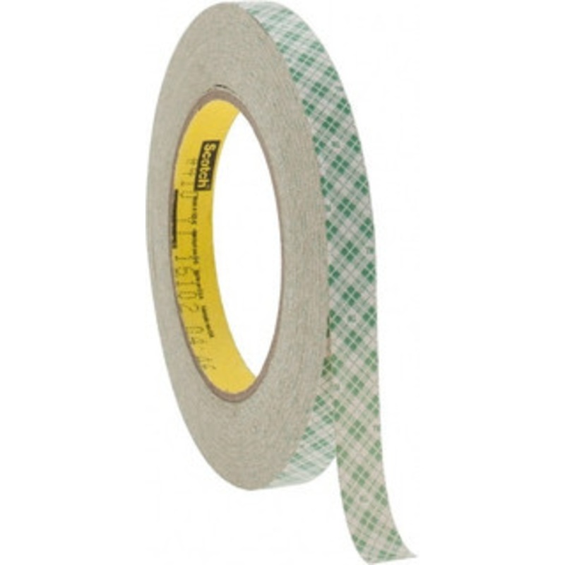 3M 1/2 x 36 Yd Rubber Adhesive Double Sided Tape 5 mil Thick, Natural (Color), Paper Liner, Continuous Roll, Series 410M 7000049272 – 07793516