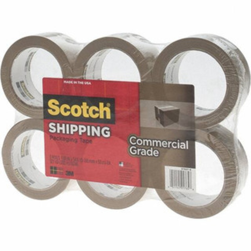 3M 1-7/8 x 55 Yd Tan Packaging Tape Polypropylene Film Backing, 3.1 mil Thick, 35 Lb Tensile Strength BD-KP72958 – 53605028