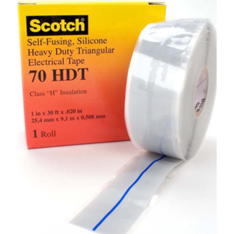 3M 1 x 30 ft. x 20 mil Gray Silicone Electrical Tape Silicone Adhesive, 356F Max, 600 V/mil, Series 70HDT 7000133168 – 72361298