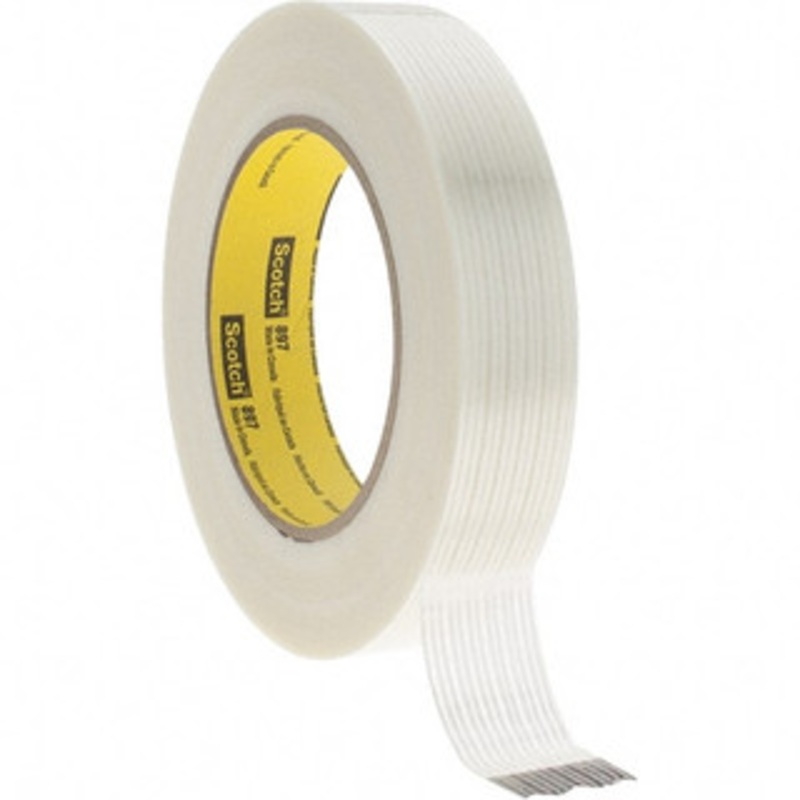 3M 1 x 60 Yd Clear Rubber Adhesive Packaging Tape Polypropylene Film Backing, 6 mil Thick, 170 Lb Tensile Strength, Series 897 7000123442 – 00320101