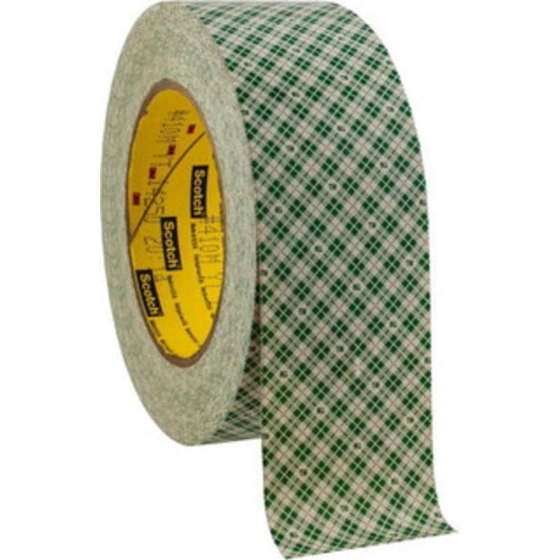 3M 2 x 36 Yd Rubber Adhesive Double Sided Tape 5 mil Thick, Paper Liner, Series 410M 7000049275 – 93788123