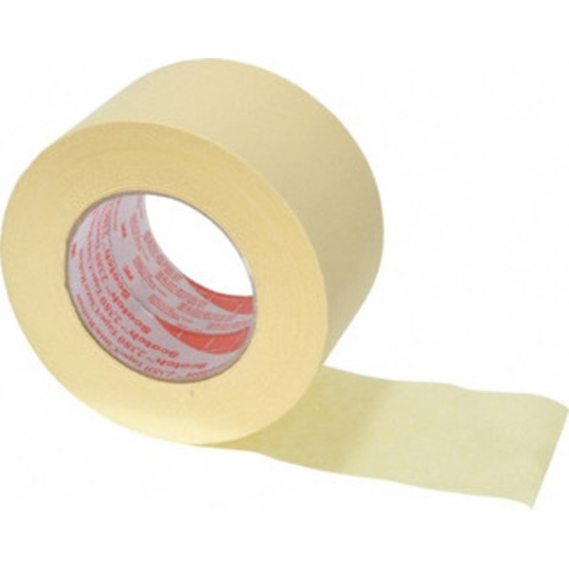 3M 3 Wide x 180 ft. Long x 7.2 mil Tan Paper Masking Tape Rubber Adhesive, 28 Lb/In Tensile Strength, Series 2380 7000088417 – 06270359