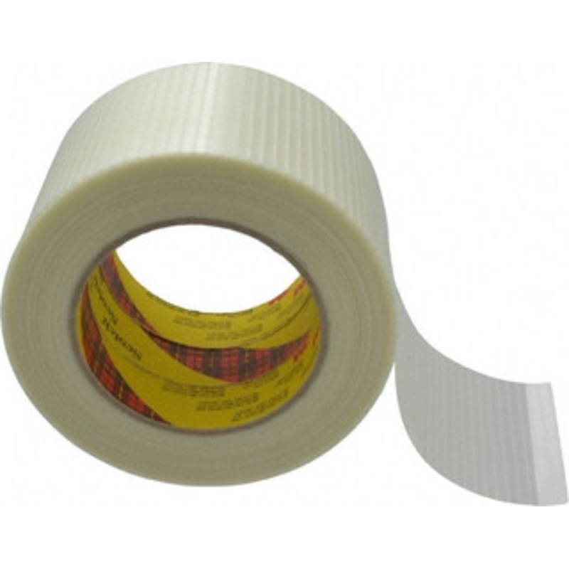 3M 3 x 55 Yd Clear Rubber Adhesive Packaging Tape Polypropylene Film Backing, 5.7 mil Thick, 150 Lb Tensile Strength, Series 8959 7000096087 – 65364218
