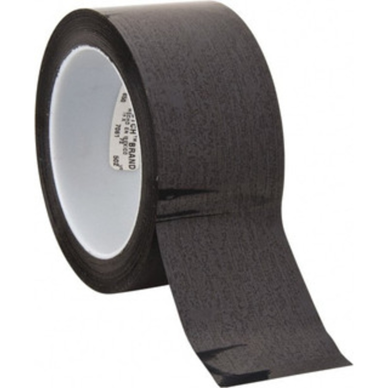 3M 72 Yd x 2 Black Polyester Film Tape 1.9 mil, Acrylic Adhesive, 28 Lb/In Tensile Strength, Series 850 7000048409 – 02999688