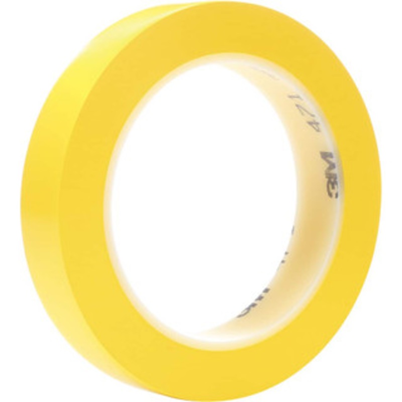 3M Masking & Painters Tape, Tape Type: Masking Tape, Material Type: Vinyl, Width (Inch): 1/2, Length (yd): 36, Color: Yellow, Adhesive Material: Rubber 00021200031267 – 43666940