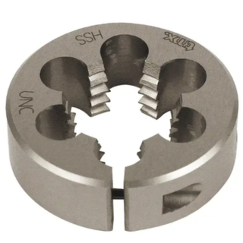 TMX Right Hand M2 H.S.S. Adjustable Round Split Die, #6-32 Thread Size National Coarse, 1 O.D.