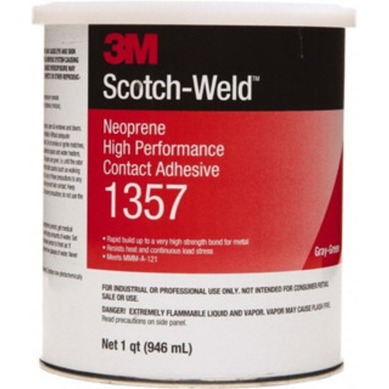 3M 1 Qt Can Green Contact Adhesive 1357 1QT HIGH PERFRMNC SCOTCHGRIP CONTACT ADHESV 7000046324 – 76797356