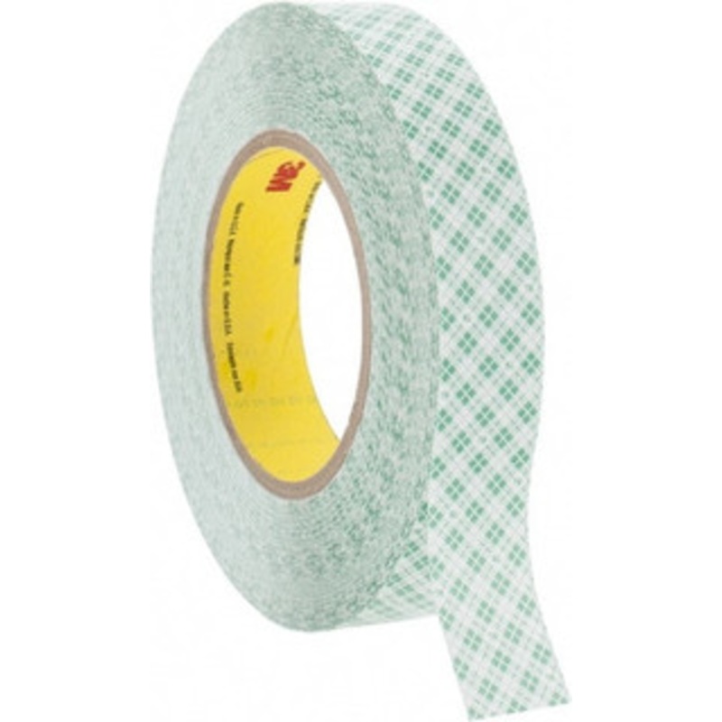 3M 1 x 36 Yd Rubber Adhesive Double Sided Tape 9 mil Thick, White, Polyethylene Film Liner, Continuous Roll, Series 9589 7000048620 – 65364622