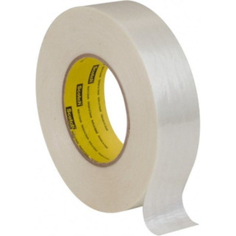 3M 1 x 60 Yd Clear Rubber Adhesive Packaging Tape Polyester Film Backing, 7.7 mil Thick, 270 Lb Tensile Strength, Series 880MSR 7000124634 – 78270741