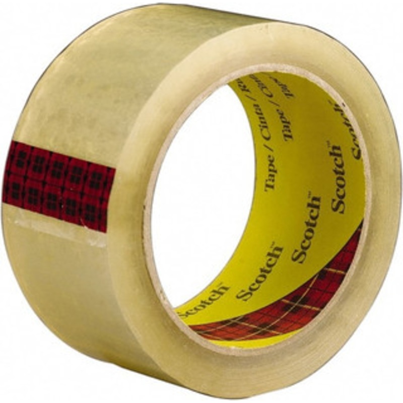 3M 2 x 55 Yd Clear Rubber Adhesive Sealing Tape Polypropylene Film Backing, 2.6 mil Thick, 60 Lb Tensile Strength, Series 3743 7000123641 – 77630705
