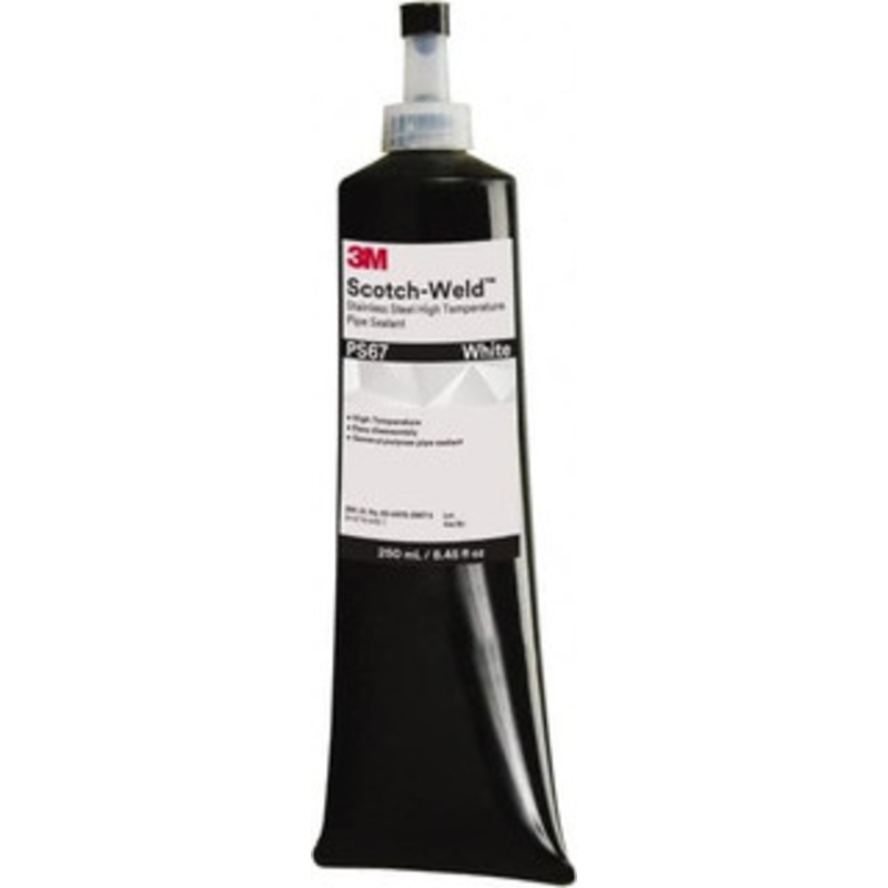 3M 250 mL Bottle White Pipe Sealant 400F Max Working Temp, For Seal Hydraulic & Pneumatic Pipes & Fittings 7100039215 – 32917759