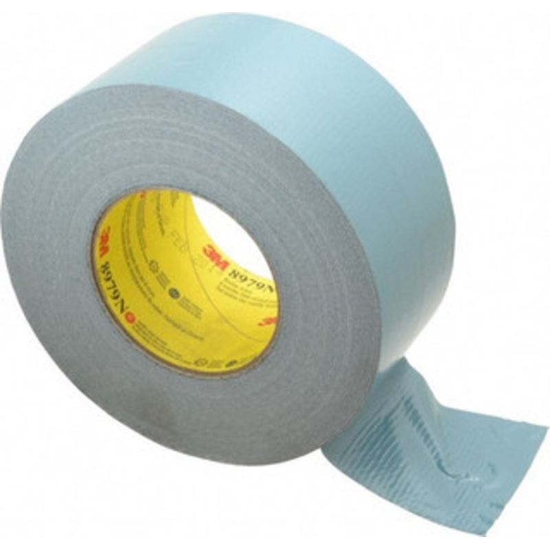 3M 55m x 3 x 12.1 mil Blue Polyethylene Film Duct Tape Rubber Adhesive, 36 Lb Tensile Strength, 200F Max, Series 8979N 7000124269 – 04583209