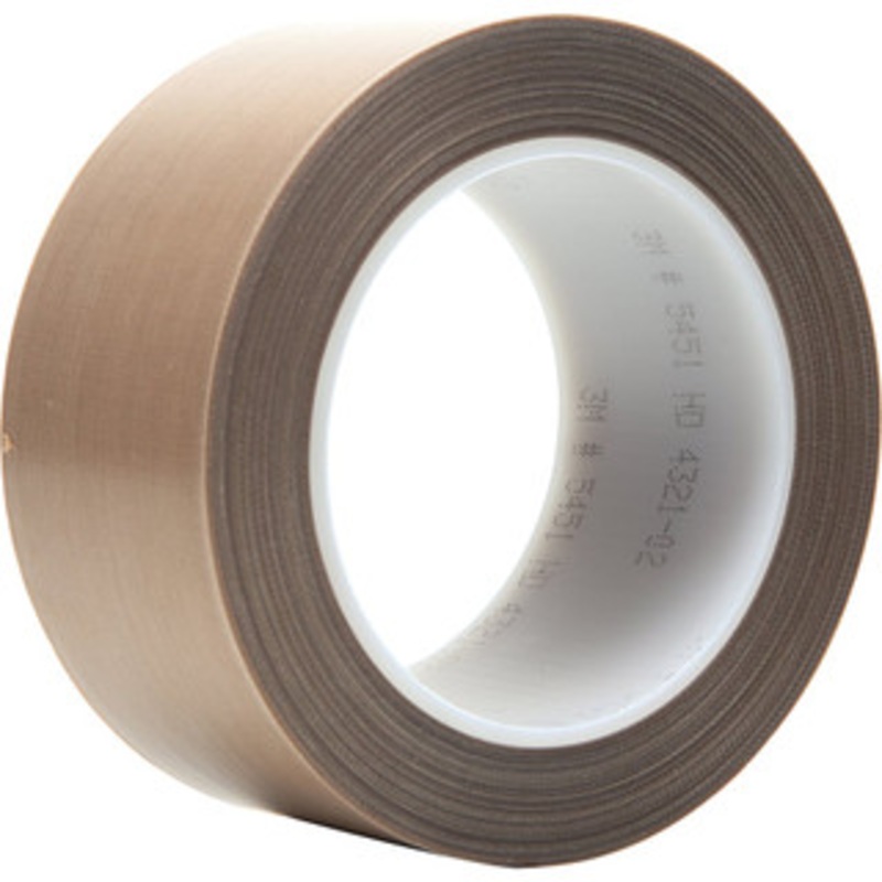 3M Glass Cloth Tape, Width (Inch): 2, Material Type: Glass Cloth, Color: Brown, Adhesive Material: Silicone, Length (yd): 36, Series: 5451 00021200161544 – 72113129