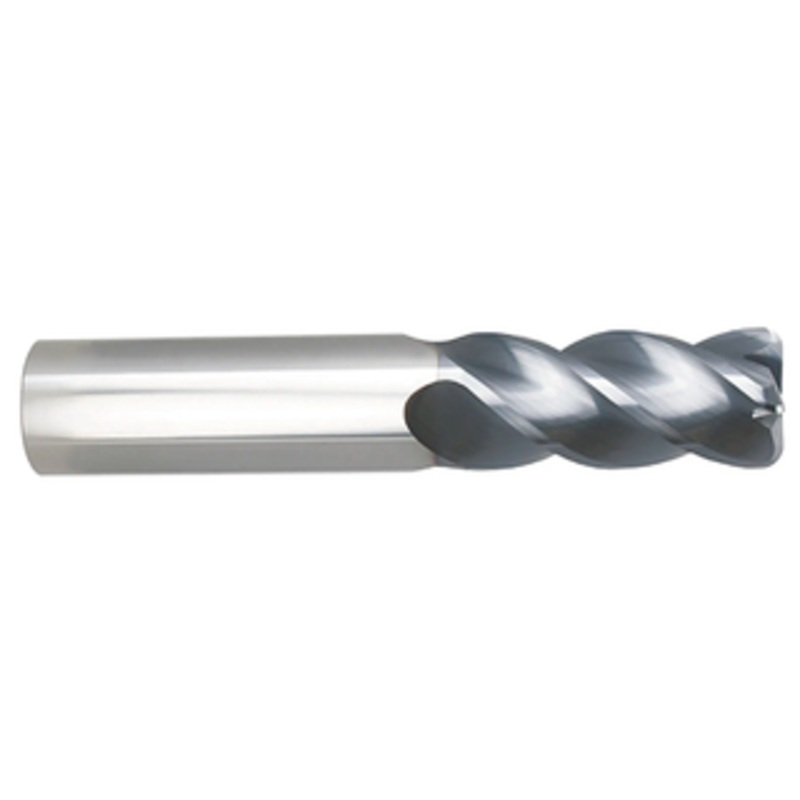 Niagara Cutter 4 Flute Stabilizer AlTiN Coated Carbide Single End Mill, 1 Size & Shank Diameter, 2 Length of Cut, .030 Corner Radius 5 Overall Length