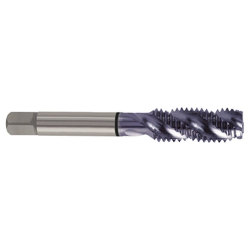YG-1 TiCN Coated H.S.S. EX Combo 3 Flute Bottoming Spiral Fluted Tap, 1/2-13 Thread Size, H5 Thread Limit