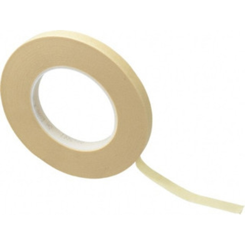 3M 1/2 Wide x 180 ft. Long x 7.9 mil Tan Paper Masking Tape Rubber Adhesive, 29 Lb/In Tensile Strength, Series 2693 7000123903 – 06270417