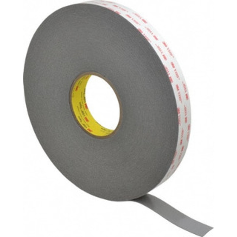 3M 1 x 36 Yd Acrylic Adhesive Double Sided Tape 45 mil Thick, Gray, Acrylic Foam Liner, Continuous Roll, Series 4941 7000048598 – 84329978