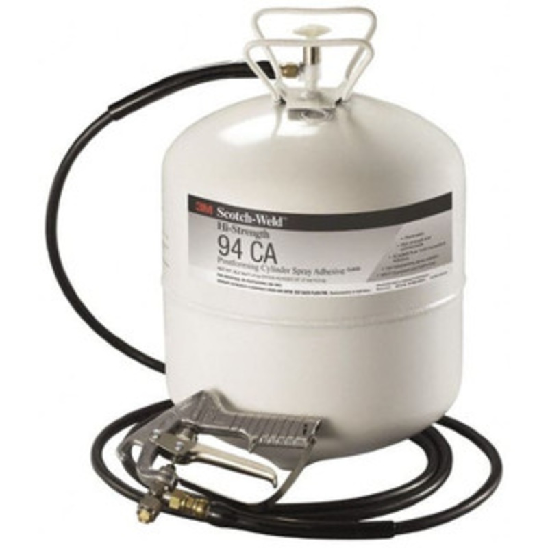 3M 26.2 Lb Cartridge Clear Spray Adhesive High Tack, 230F Heat Resistance, High Strength Bond, 15 min Max Bonding Time, Flammable, Series High-Strength 94 7100139132 – 32917908