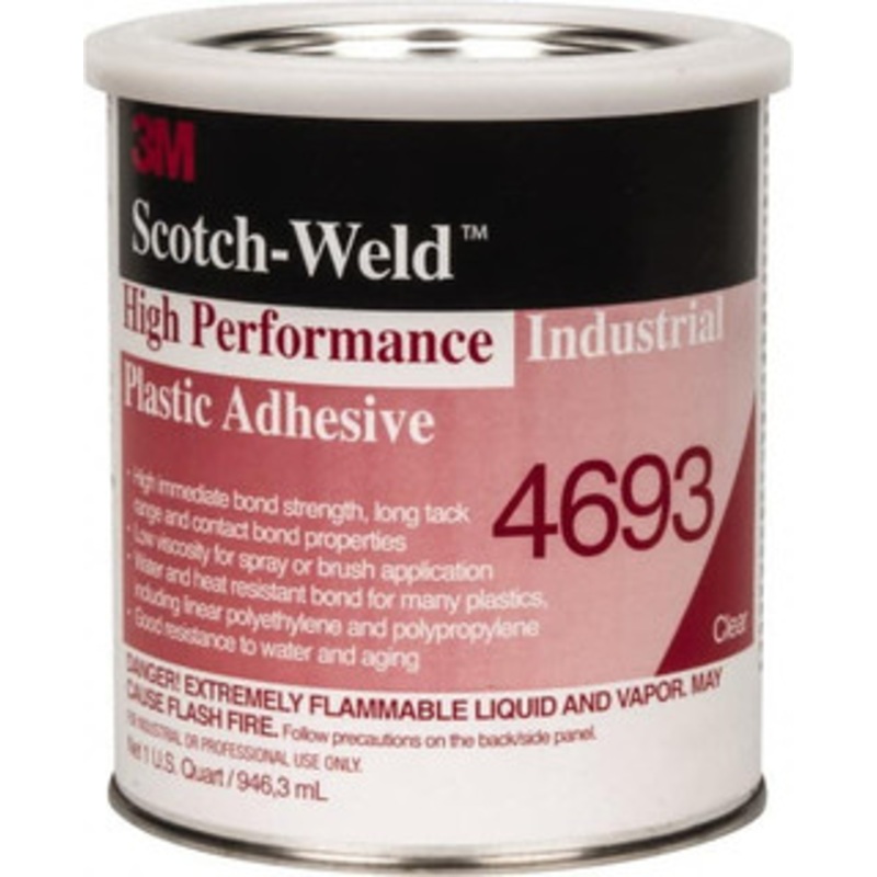 3M 32 Fluid Ounce Container, Amber, Can Acetone Construction Adhesive Series 4693 7000046574 – 65861858