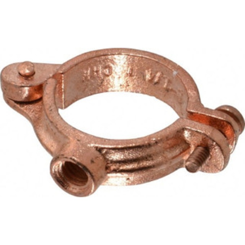 Value Collection 1-1/4 Pipe, 3/8 Rod, Copper Painted Split Clamp 180 Lb Capacity, Malleable Iron 0560018939 – 36987659