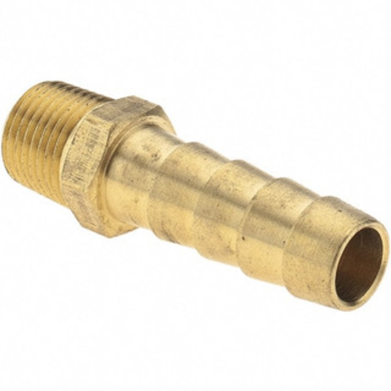 Value Collection 1/8 NPT Thread Hose Barb x Male NPT Connector 5/16 ID Hose, Brass 2750005040JP – 38208013