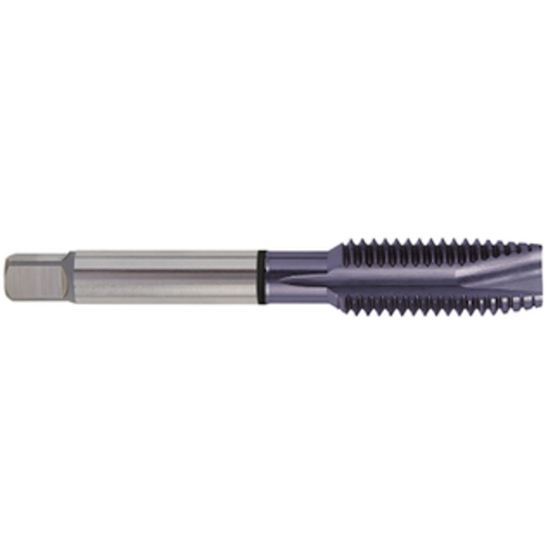 YG-1 TiCN Coated H.S.S. EX Combo 3 Flute Spiral Pointed Plug Tap, 7/16-20 Thread Size, H5 Thread Limit