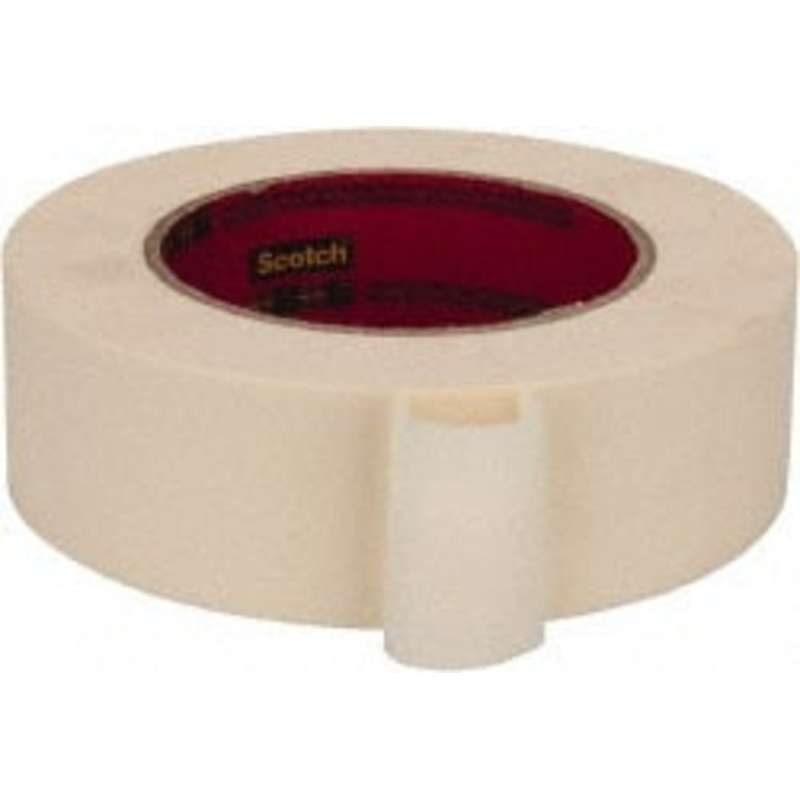 3M 1-1/2 Wide x 180 ft. Long x 6 mil Tan Paper Masking Tape Rubber Adhesive, 27 Lb/In Tensile Strength, Series 213 7100025511 – 06269393