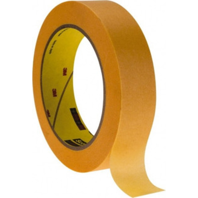 3M 1 Wide x 180 ft. Long x 3.3 mil Bronze Paper Masking Tape Acrylic Adhesive, 17 Lb/In Tensile Strength, Series 2460 7100141030 – 78741394