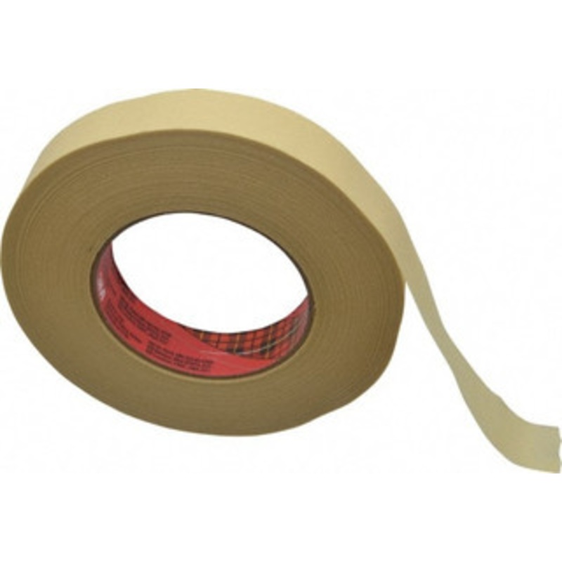 3M 1 Wide x 180 ft. Long x 7.9 mil Tan Paper Masking Tape Rubber Adhesive, 29 Lb/In Tensile Strength, Series 2693 7000088348 – 06270433