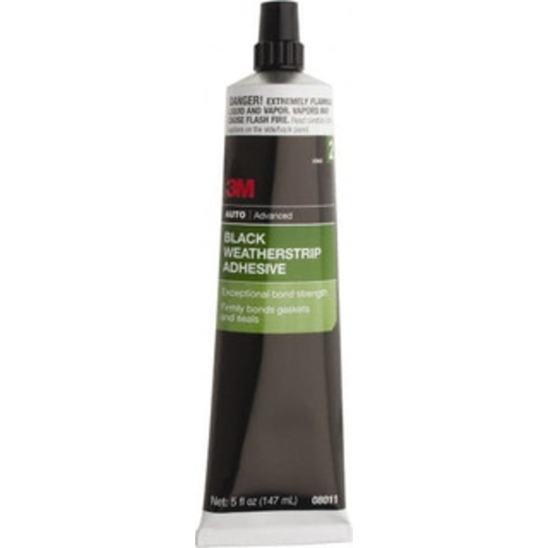 3M 5 oz Tube Black Weatherstrip Adhesive Series 08011, 24 hr Working Time, 24 hr Full Cure Time, Bonds to Rubber 7010362993 – 89192140