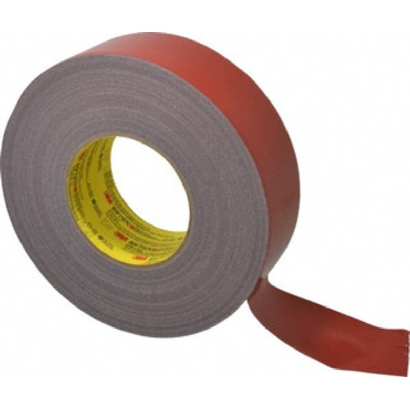 3M 55m x 2 x 12.1 mil Red Polyethylene Film Duct Tape Rubber Adhesive, 36 Lb Tensile Strength, 200F Max, Series 8979N 7000049014 – 53338232