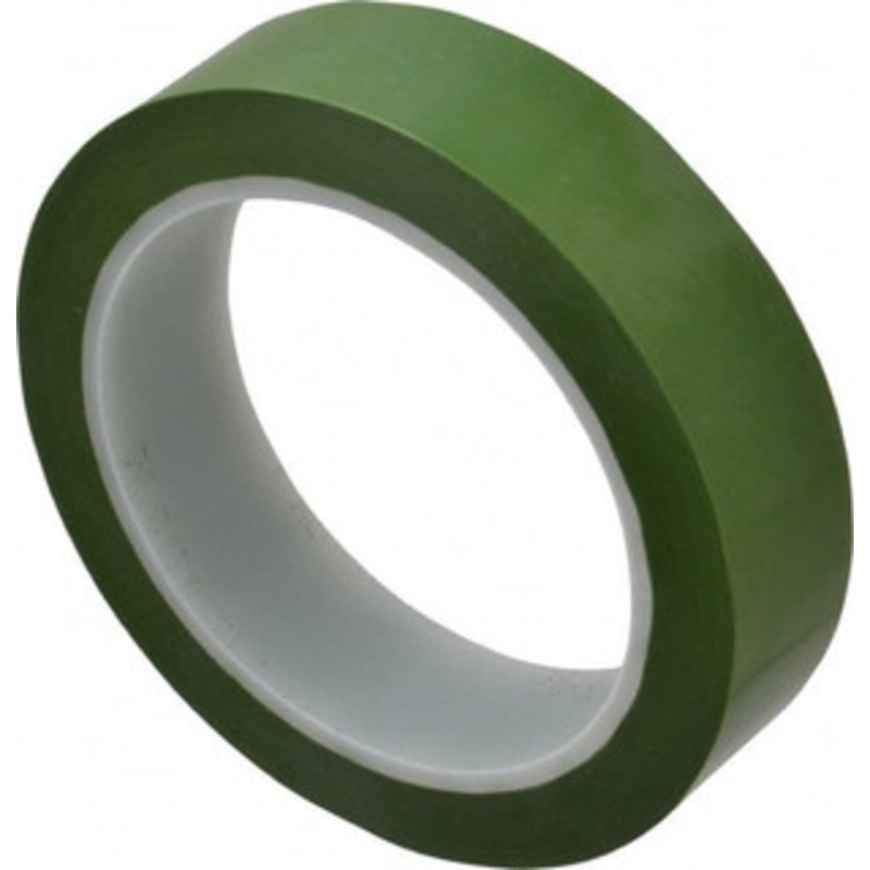 3M 72 Yd x 1 Green Polyester Film Tape 1.9 mil, Silicone Adhesive, 25 Lb/In Tensile Strength, Series 8402 7000048552 – 00129338