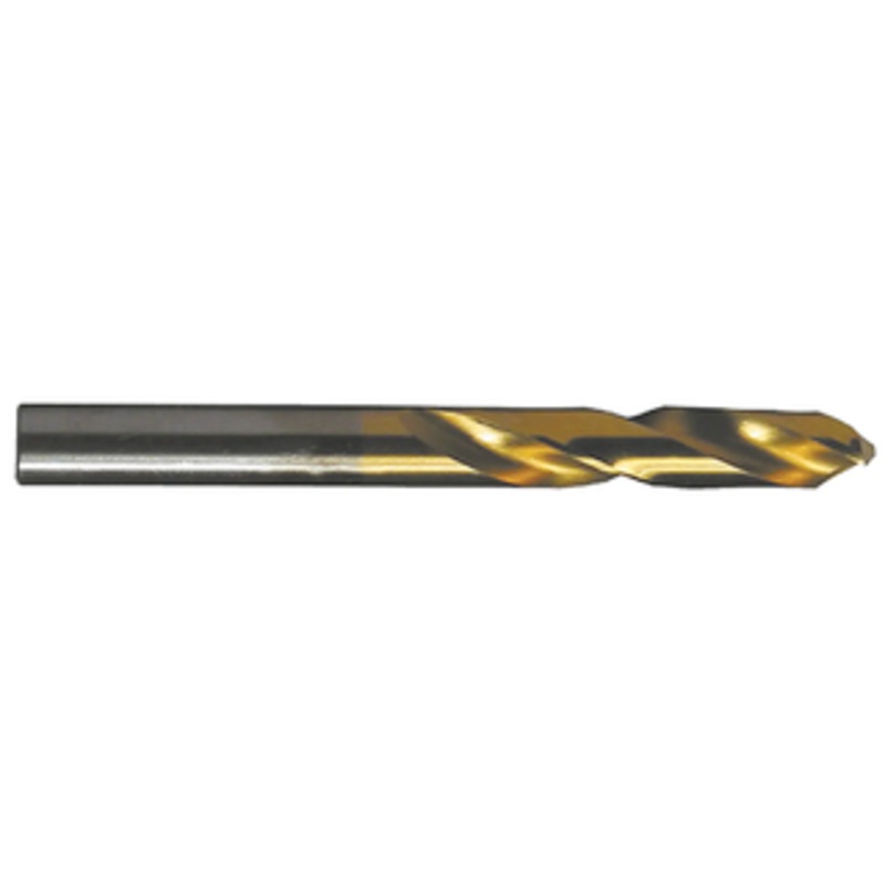 Viking Premium H.S.S. TiN Coated Screw Machine Length Drill, #32 Size, .1160 Decimal Size, 7/8 Flute Length, 1-7/8 Overall Length