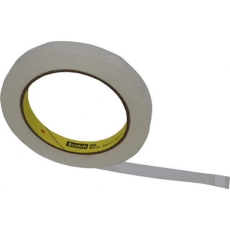 3M 1/2 x 72 Yd Clear Acrylic Adhesive Packaging Tape Polypropylene Film Backing, 2.5 mil Thick, Series 605 7000123568 – 65364028