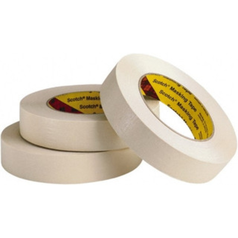 3M 1/4 Wide Masking/Painters Tape Rubber Adhesive 7000124024 – 03908654