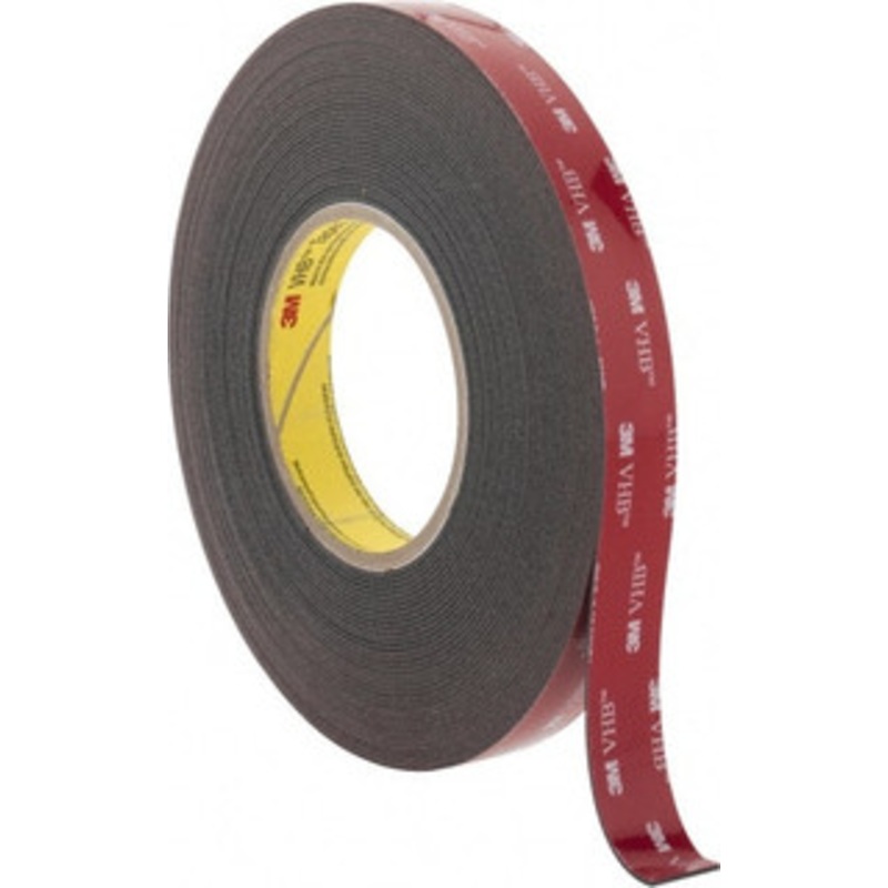 3M 3/4 x 15 Yd Acrylic Adhesive Double Sided Tape 45 mil Thick, Black, Acrylic Foam Liner, Continuous Roll, Series 5952 7000049237 – 65368912