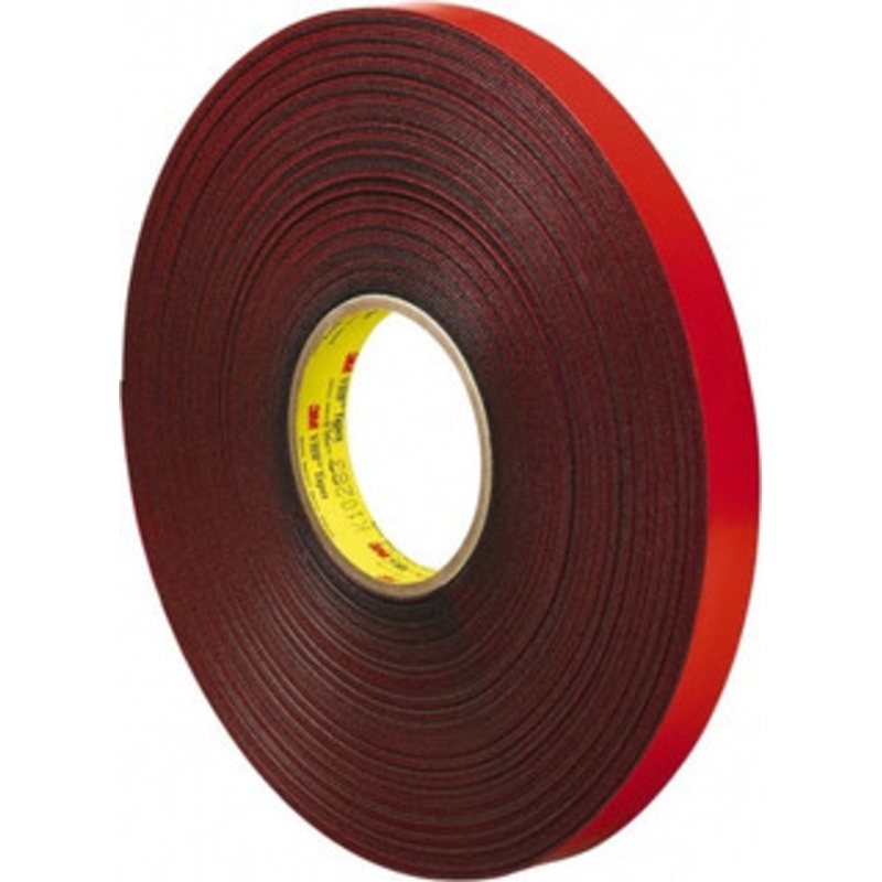 3M 3/4 x 36 Yd Acrylic Adhesive Double Sided Tape 45 mil Thick, Gray, Acrylic Foam Liner, Continuous Roll, Series 4611 7000048891 – 52632304